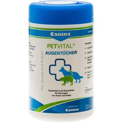 Dose mit Augentüchern für Hunde und Katzen, von Petvital Canina.