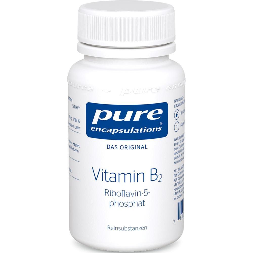 Weißes Fläschchen mit Vitamin B2-Kapseln von "pure encapsulations".
