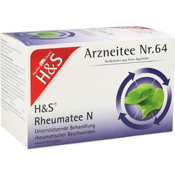 Eine Packung H&S Rheumatee für rheumatische Beschwerden mit Birkenblättern.